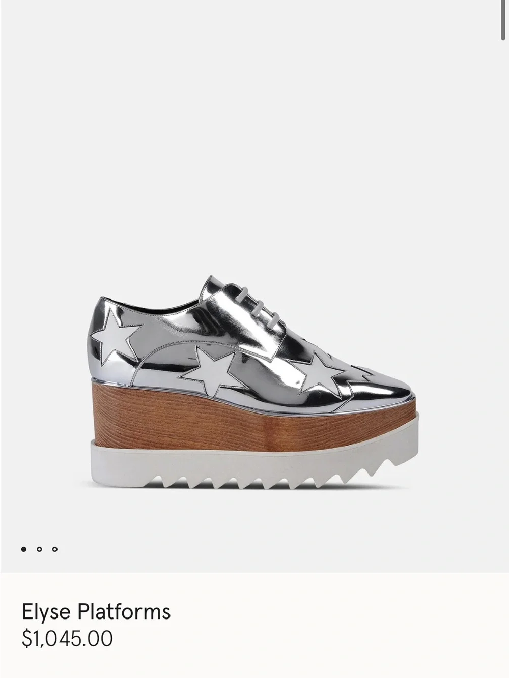 Stella McCartney Elyse Platforms, Size 39